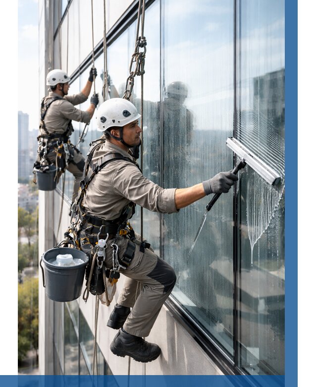 Мойка окон альпинистами в Раменском от 4563 р. | ВЫСОТНИК-Рмн