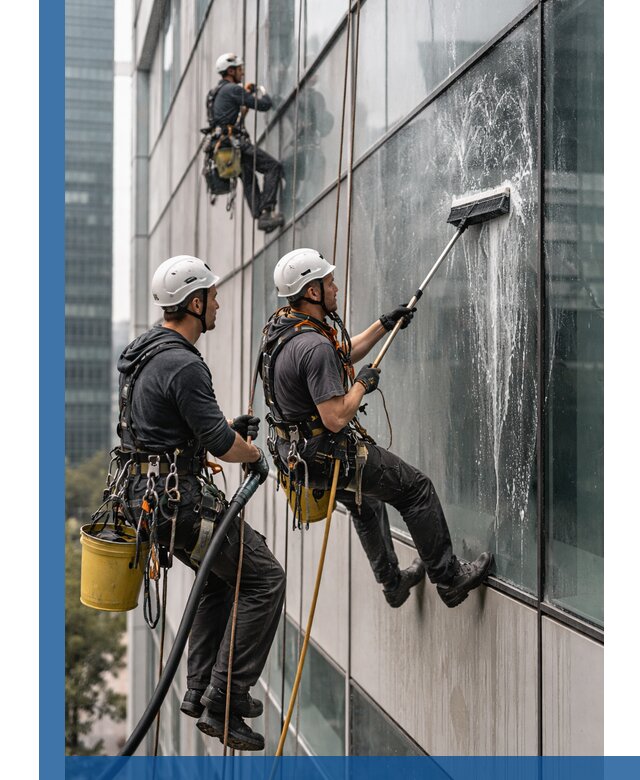 Профессиональная высотная мойка фасадов зданий в Раменском