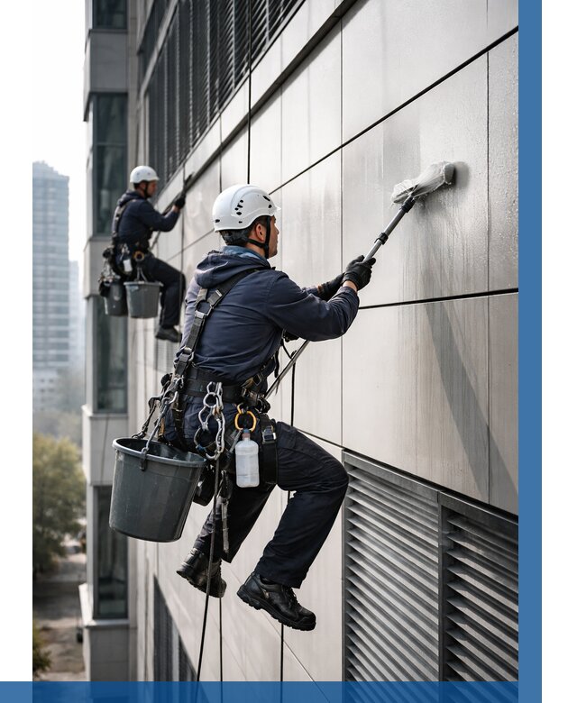 Мойка вентилируемого фасада в Раменском от 253 р. | ВЫСОТНИК-Рмн