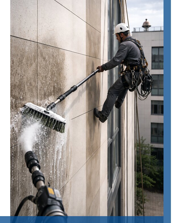 Мойка фасада из керамогранита в Раменском от 304 р. | ВЫСОТНИК-Рмн