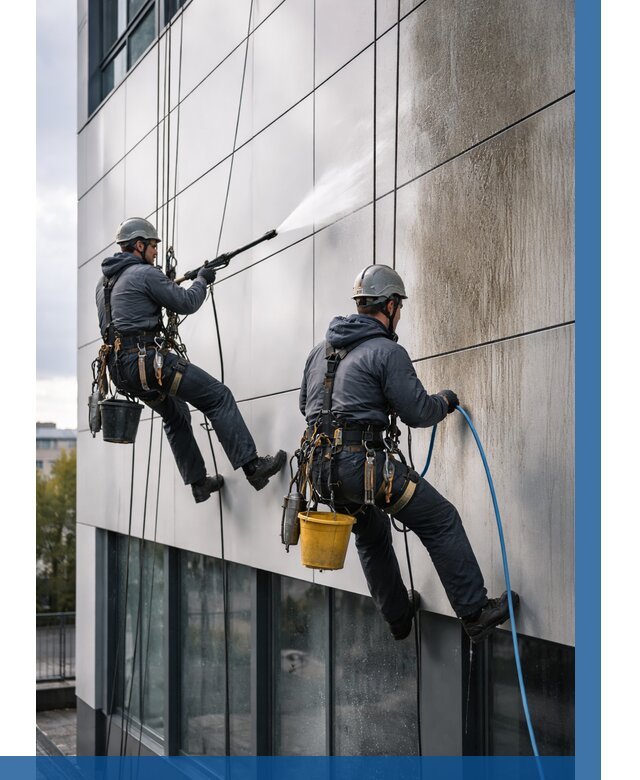 Мойка фасада из композита в Раменском по цене от 304 р. | ВЫСОТНИК-Рмн