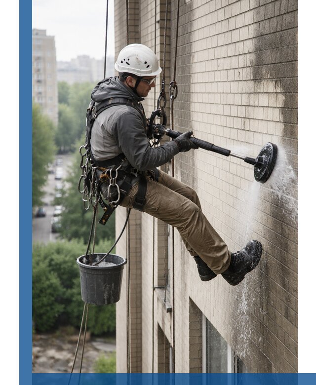 Очистка фасада от копоти в Раменском профессионально и безопасно