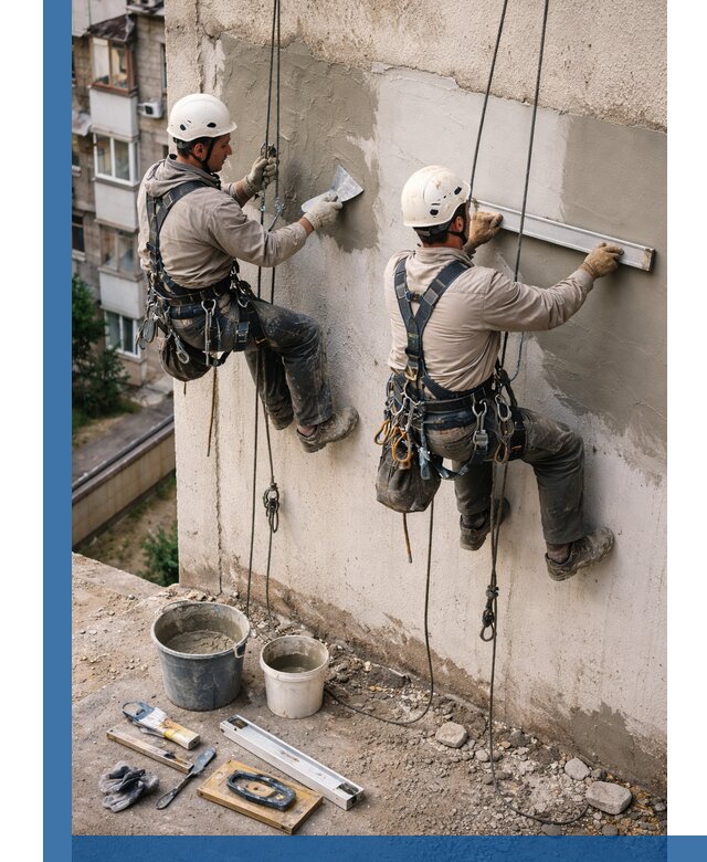 Комплексный ремонт штукатурного фасада с гарантией в Раменском