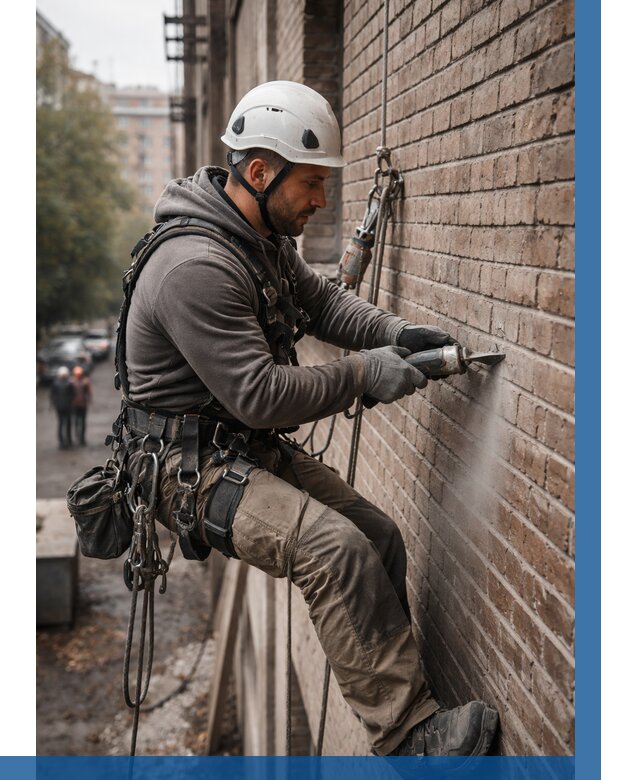 Расшивка кирпичных швов в Раменском от 608 р. | ВЫСОТНИК-Рмн