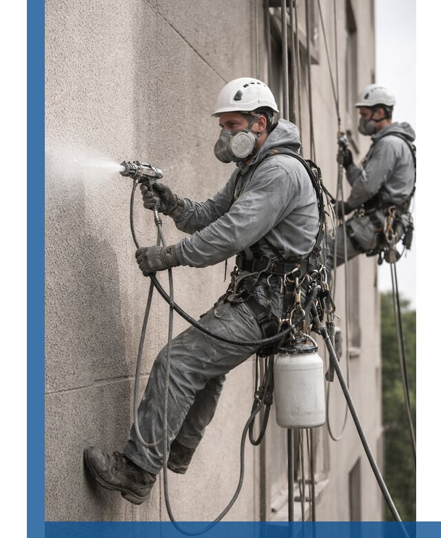 Безвоздушная покраска фасадов зданий в Раменском профессионально