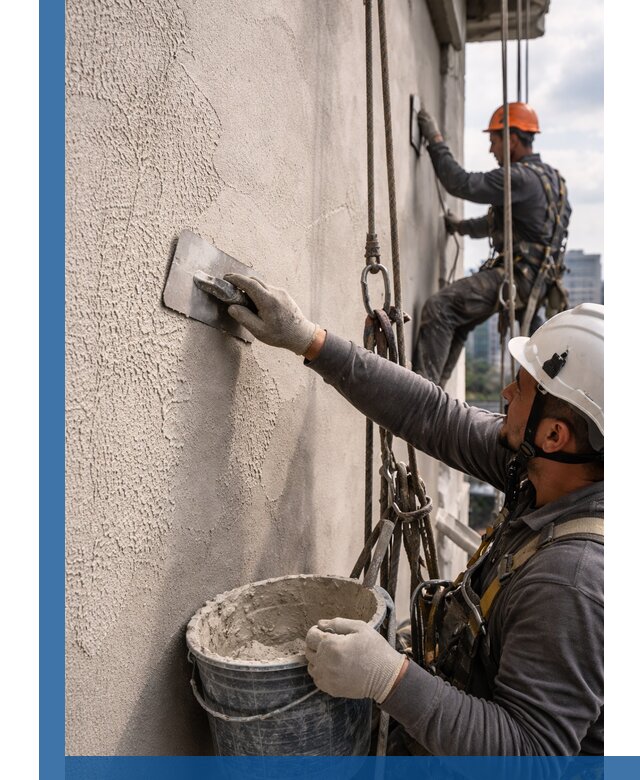 Декоративная штукатурка фасада с утеплением и защитой в Раменском