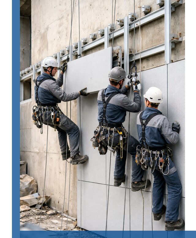 Монтаж вентилируемого фасада в Раменском под ключ с гарантией качества