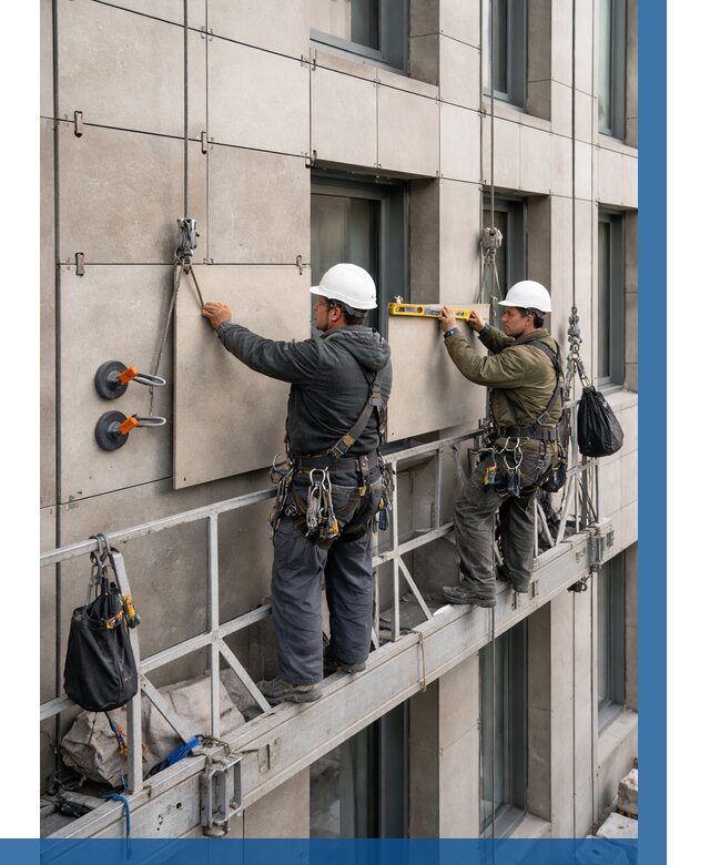 Монтаж керамогранита на фасад в Раменском от 2535 р. | ВЫСОТНИК-Рмн