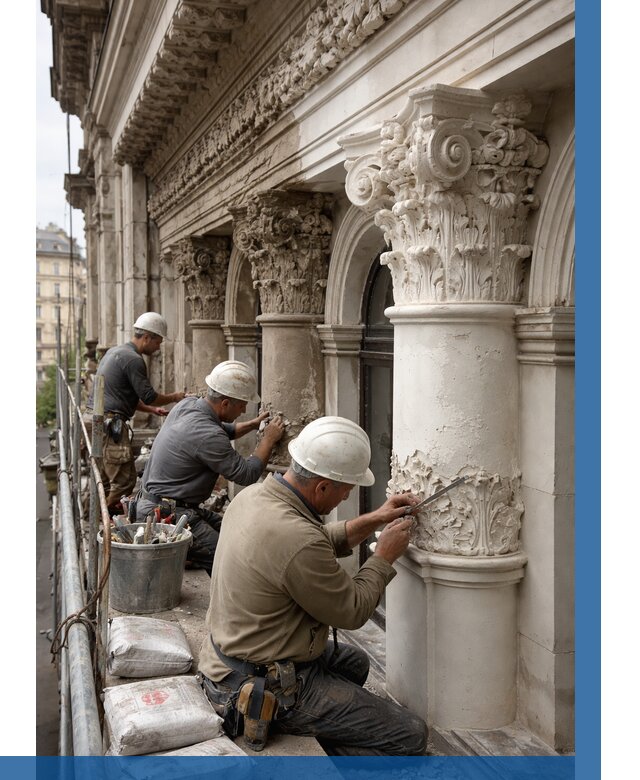 Реставрация фасадной лепнины в Раменском от 2535 р. | ВЫСОТНИК-Рмн