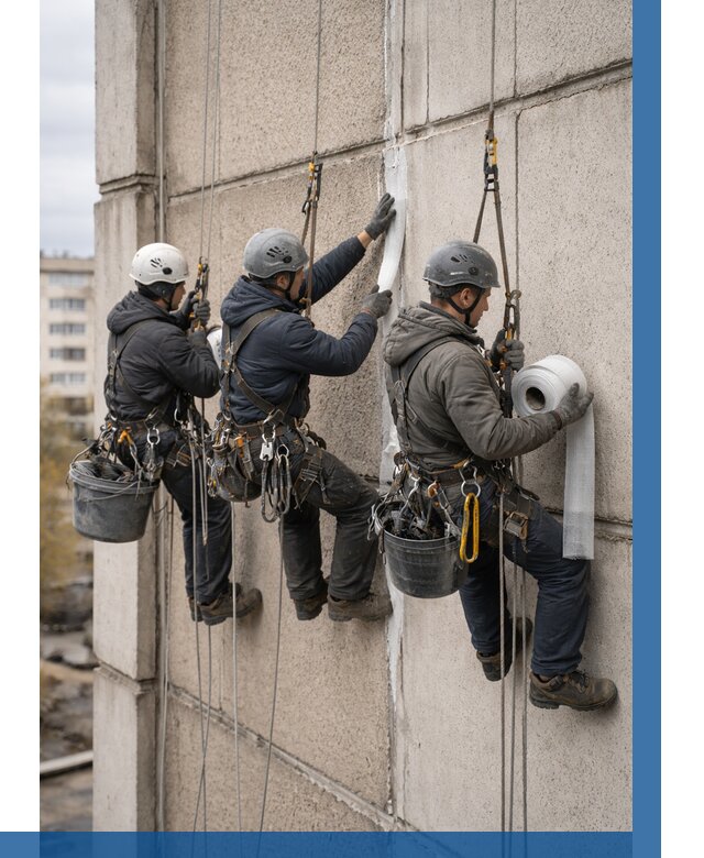 Ремонт межпанельных швов в Раменском от 760 р. | ВЫСОТНИК-Рмн