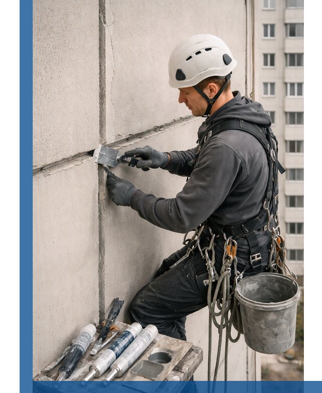 Ремонт межпанельных швов в Раменском герметизация и восстановление