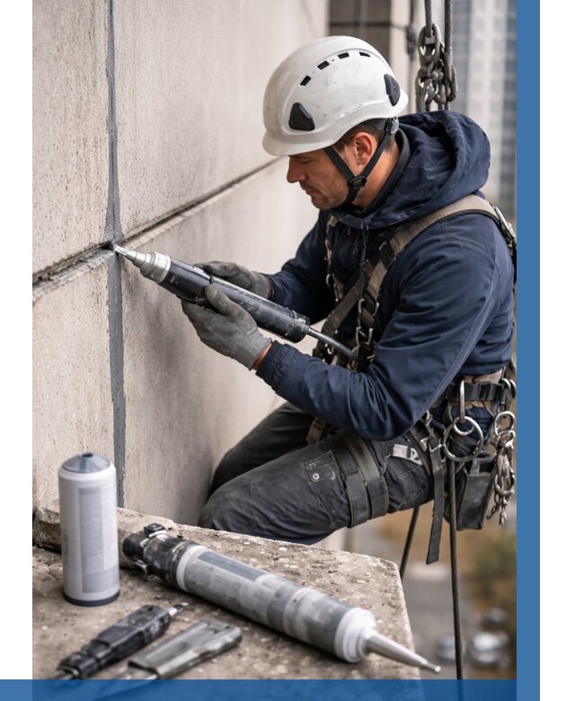 Вторичная герметизация швов в Раменском от 456 р. | ВЫСОТНИК-Рмн