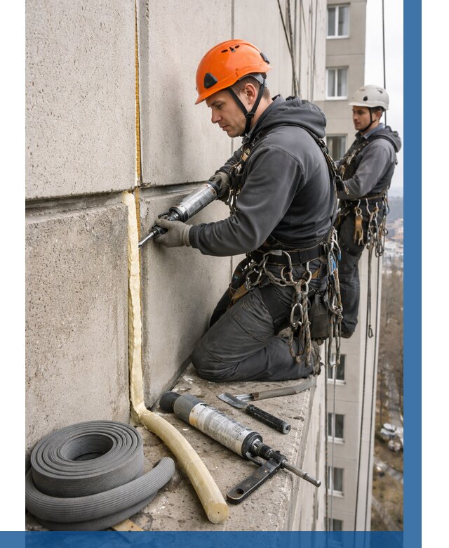 Теплый шов межпанельные швы в Раменском от 710 р. | ВЫСОТНИК-Рмн