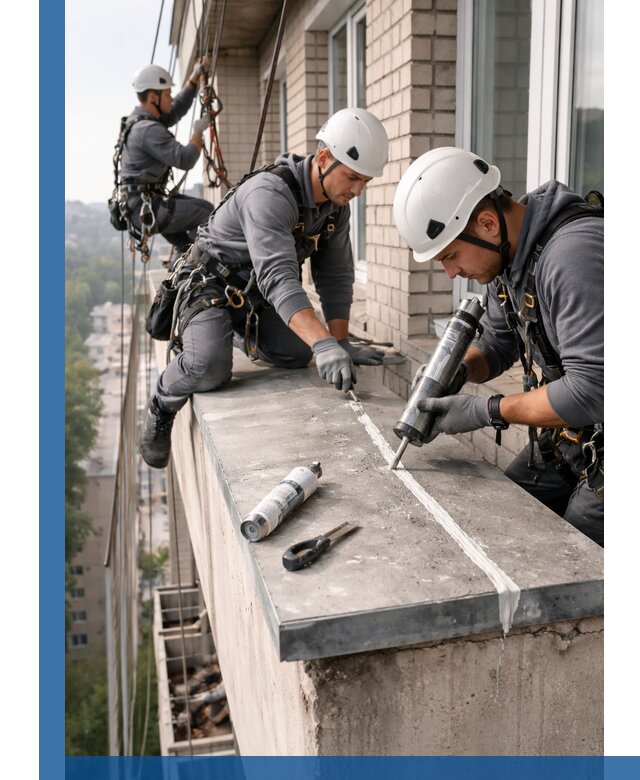 Герметизация балконного козырька в Раменском профессионально