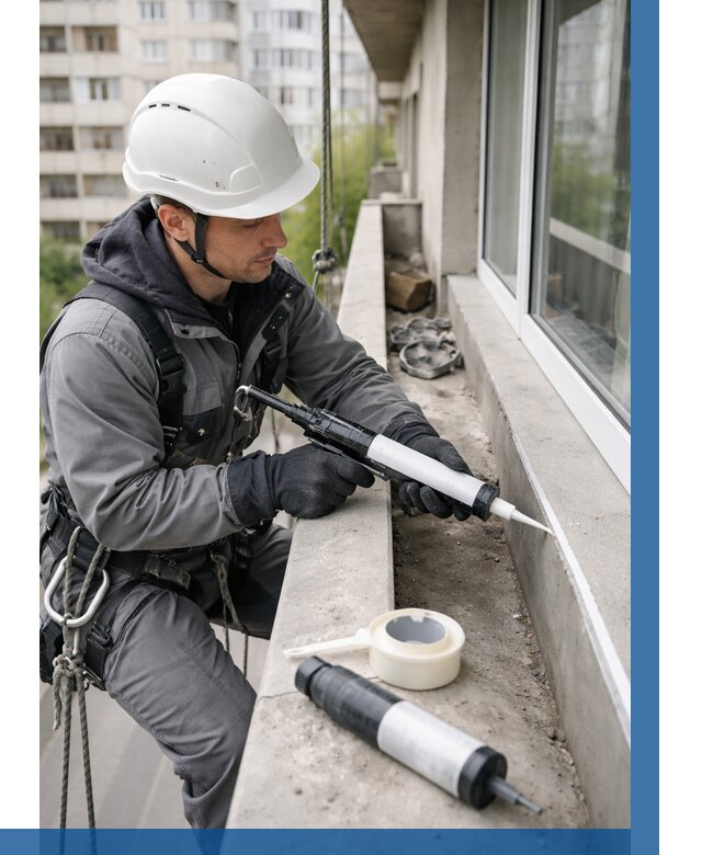 Герметизация швов лоджии в Раменском от 4563 р. | ВЫСОТНИК-Рмн