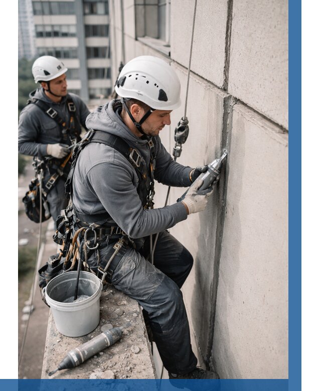 Ремонт деформационных швов здания в Раменском от 1014 р. | ВЫСОТНИК-Рмн