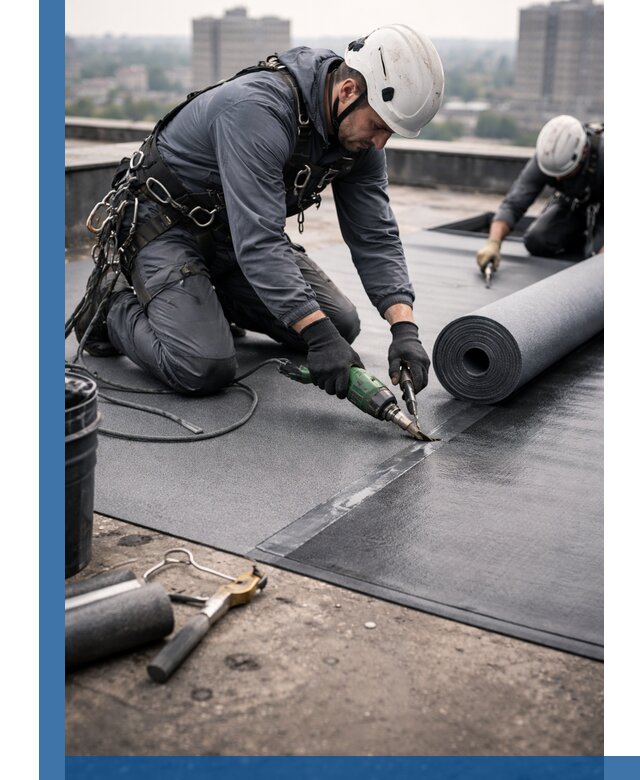 Ремонт мягкой кровли в Раменском с выездом промальпинистов