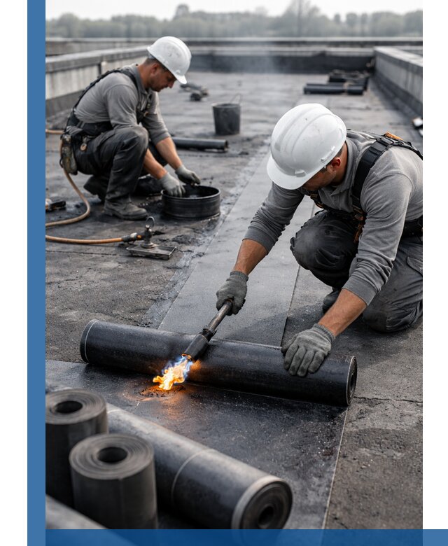 Ремонт рулонной кровли в Раменском герметизация и восстановление