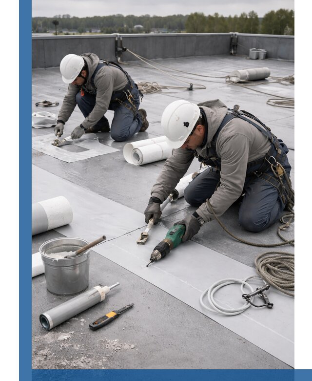 Ремонт мембранной кровли в Раменском качественно и с гарантией