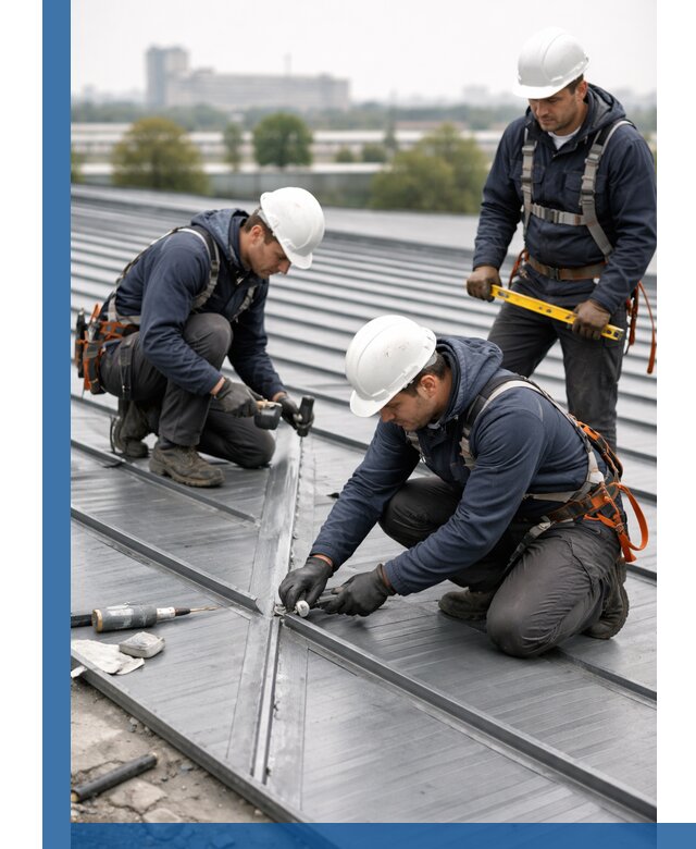 Ремонт фальцевой кровли в Раменском срочно и качественно