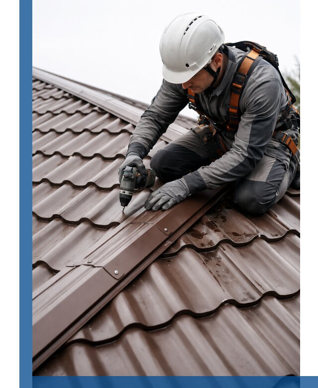 Ремонт металлочерепицы на крыше в Раменском профессионально