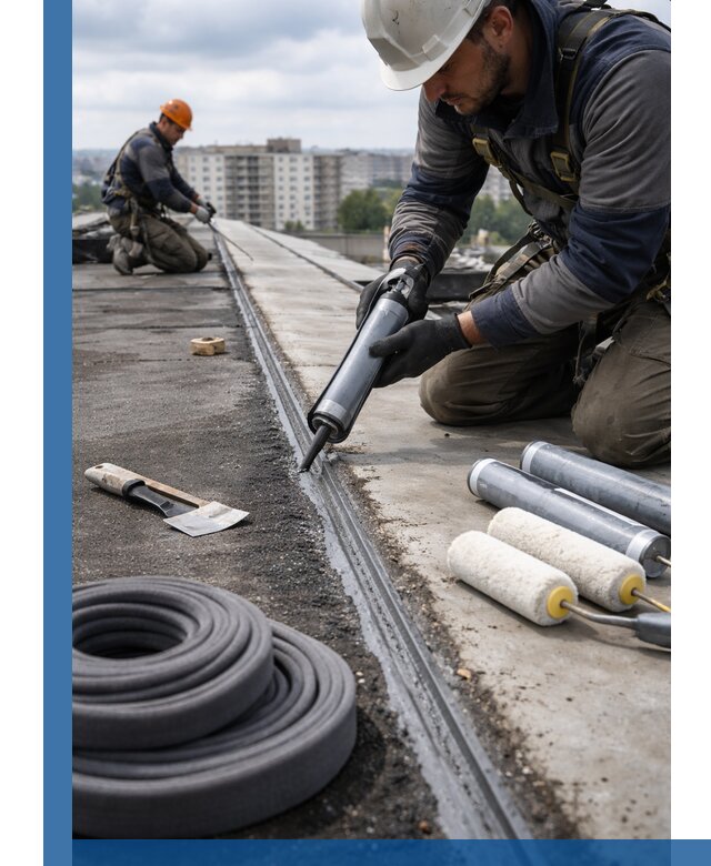 Герметизация швов кровли в Раменском с гарантией герметичности