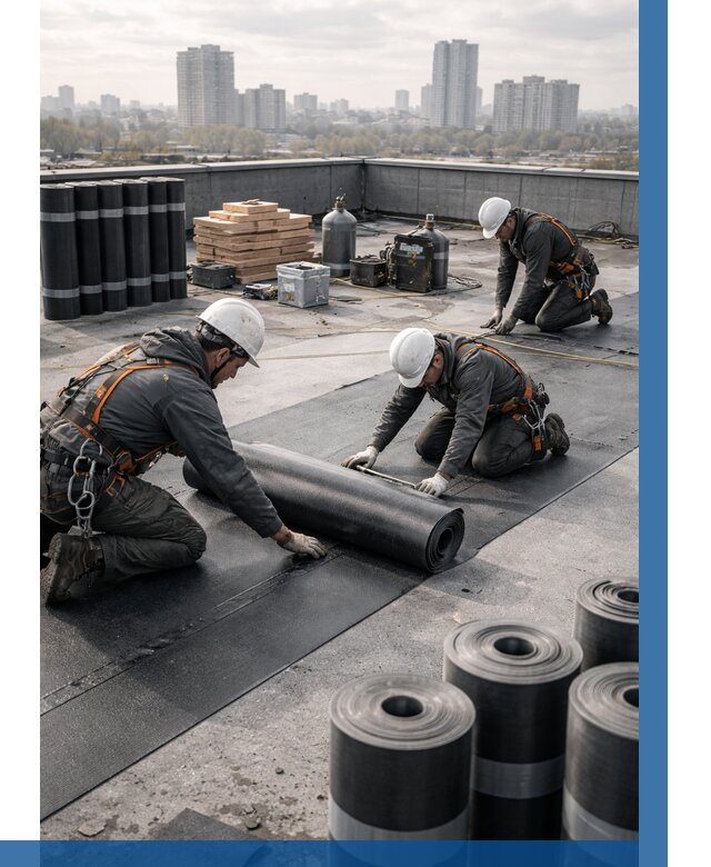 Монтаж мягкой кровли под ключ в Раменском от 456 р. | ВЫСОТНИК-Рмн