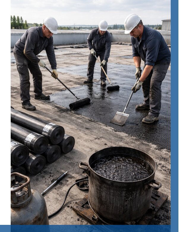 Гидроизоляция кровли мастикой в Раменском от 608 р. | ВЫСОТНИК-Рмн