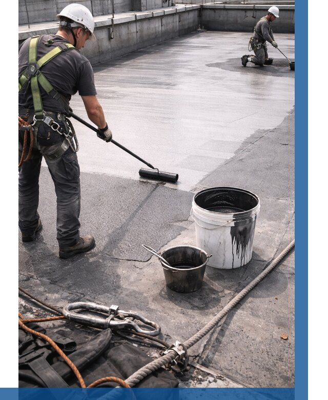 Гидроизоляция кровли жидкой резиной в Раменском от 507 р. | ВЫСОТНИК-Рмн