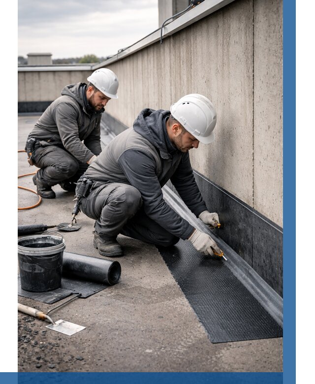 Гидроизоляция примыканий на кровле в Раменском от 913 р. | ВЫСОТНИК-Рмн