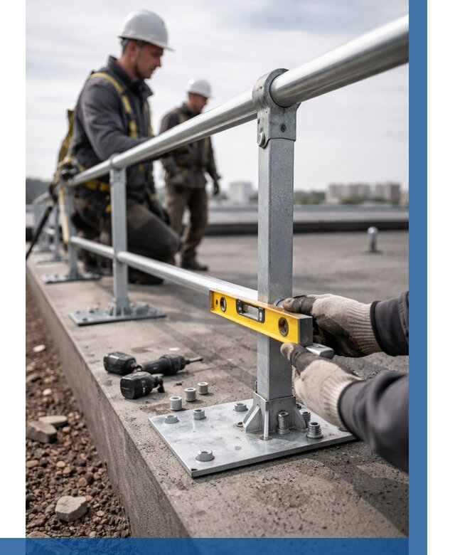 Монтаж кровельного ограждения в Раменском от 1217 р. | ВЫСОТНИК-Рмн