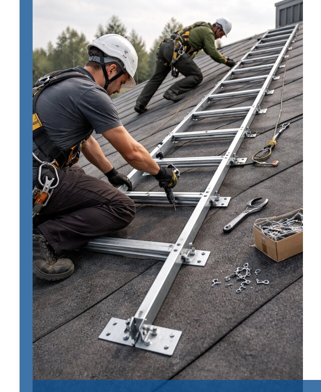 Профессиональный монтаж кровельной лестницы в Раменском под ключ