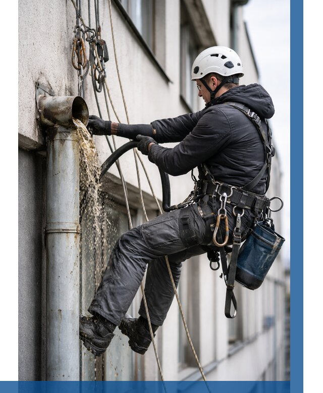 Прочистка водосточных труб в Раменском от 3549 р. | ВЫСОТНИК-Рмн