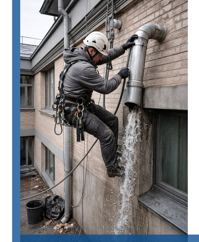 Профессиональная прочистка водосточных труб в Раменском с гарантией