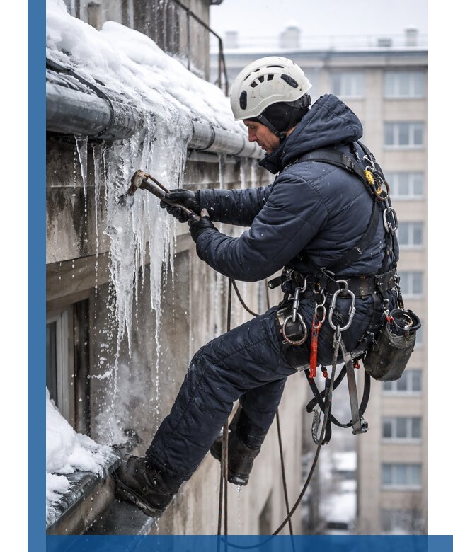 Удаление наледи и чистка водостоков в Раменском оперативно и безопасно