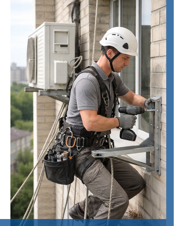 Установка кронштейнов кондиционера в Раменском от 3549 р. | ВЫСОТНИК-Рмн