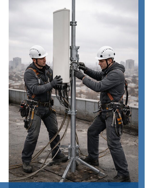 Монтаж антенн связи на крыше в Раменском от 8618 р. | ВЫСОТНИК-Рмн
