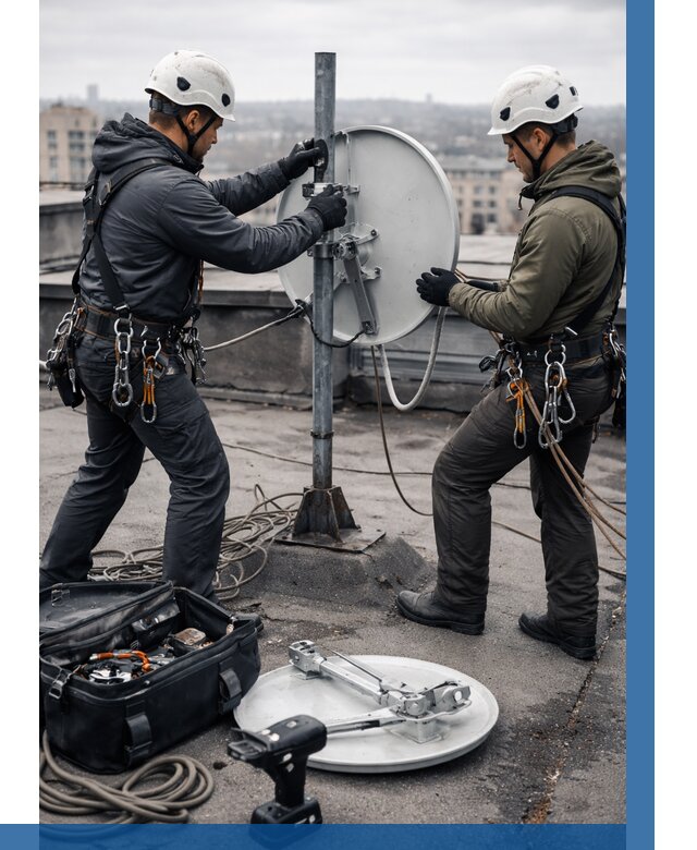 Демонтаж антенн на крыше в Раменском от 4563 р. | ВЫСОТНИК-Рмн