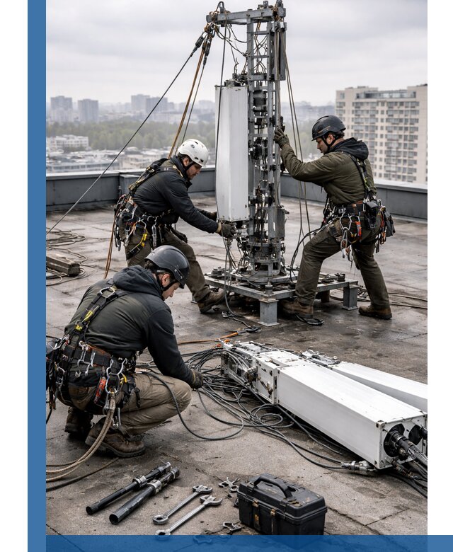 Демонтаж антенн на крыше зданий в Раменском с гарантией