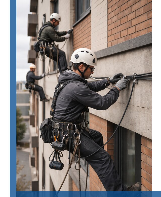 Крепление кабеля на фасаде монтаж и крепеж в Раменском