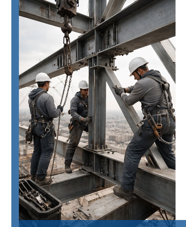 Профессиональный монтаж металлоконструкций на высоте в Раменском