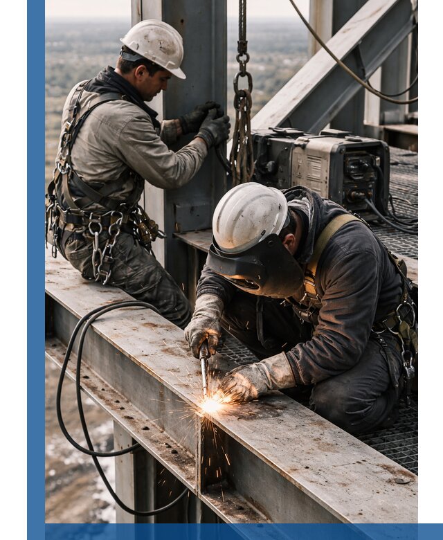 Высотные сварочные работы в Раменском для промышленных объектов