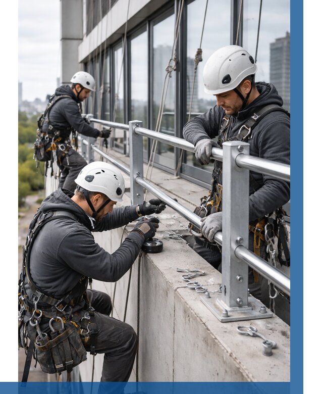 Монтаж ограждений на высоте в Раменском, от 1217 р. | ВЫСОТНИК-Рмн