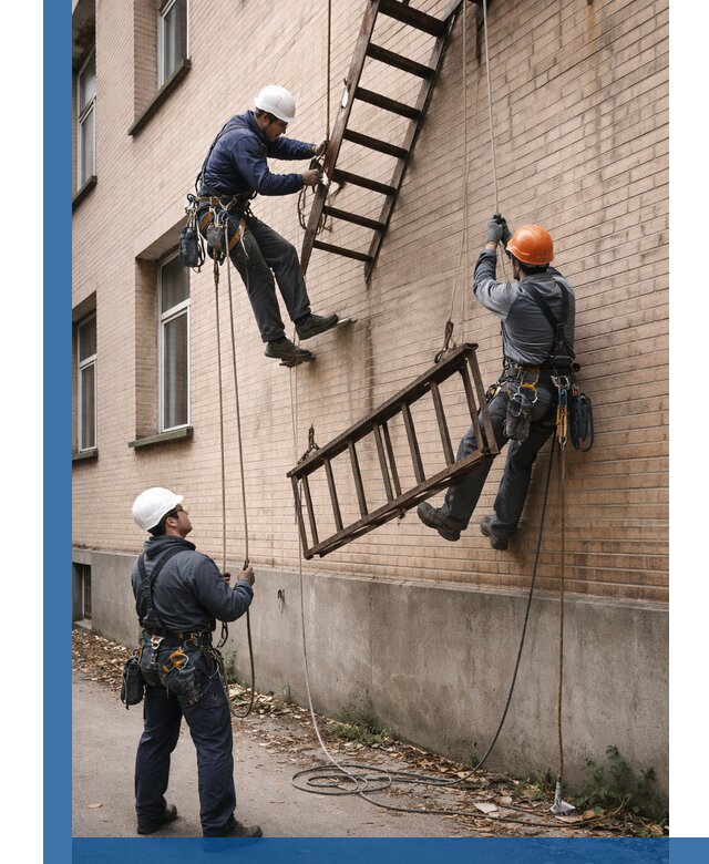 Демонтаж пожарной лестницы в Раменском быстро и безопасно