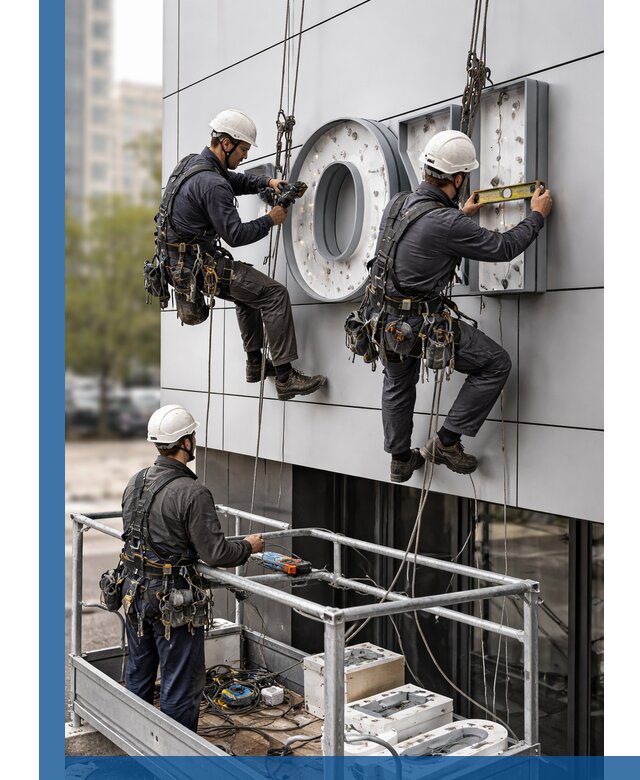 Профессиональный монтаж световых букв в Раменском под ключ