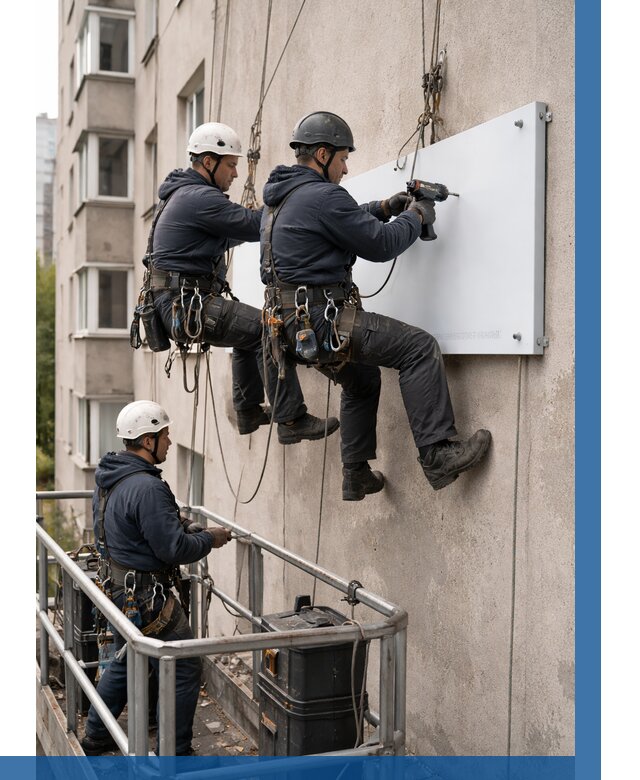 Монтаж табличек и указателей в Раменском от 3549 р. | ВЫСОТНИК-Рмн