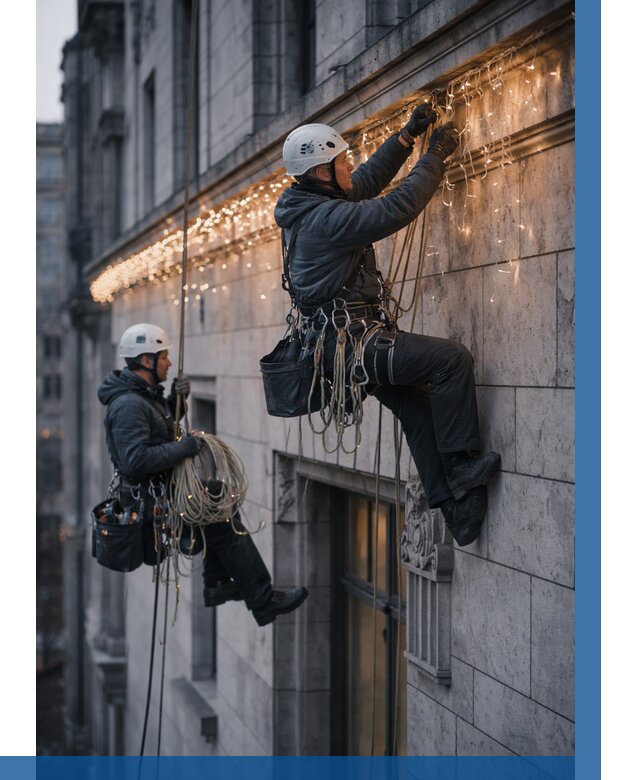 Монтаж новогодней иллюминации в Раменском от 8618 р. | ВЫСОТНИК-Рмн