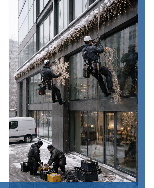 Демонтаж новогоднего оформления в Раменском от 5576 р. | ВЫСОТНИК-Рмн