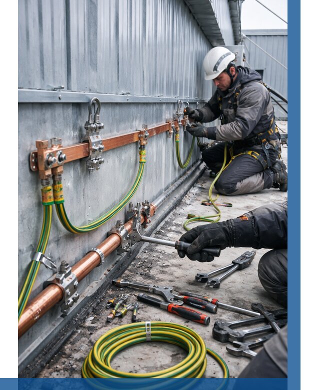 Монтаж заземления здания в Раменском от 25348 р. | ВЫСОТНИК-Рмн