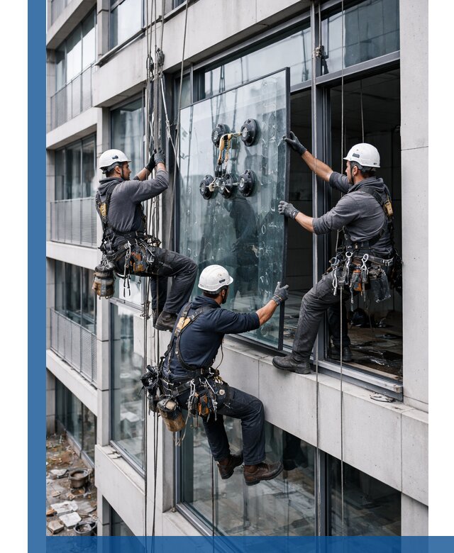 Фасадное остекление и монтаж витражей зданий в Раменском под ключ